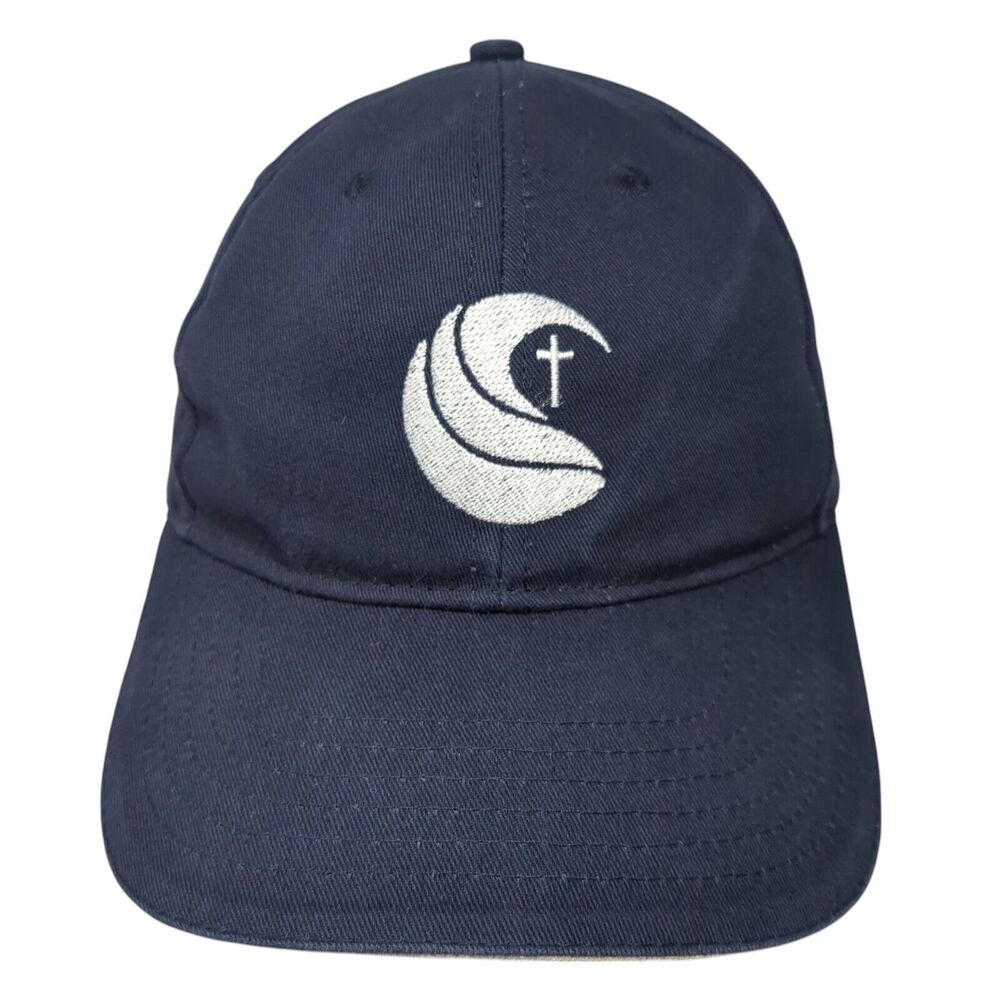 Quake City Caps Slideback Baseball Cap Blue One Size Adjustable Embroidered